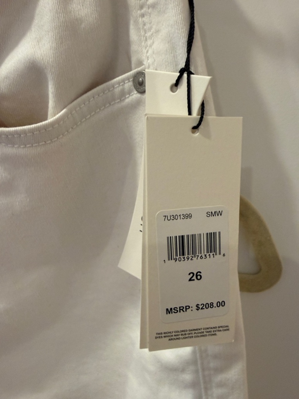 7 for all mankind White Straight-Leg Jeans - Picture 2 of 5